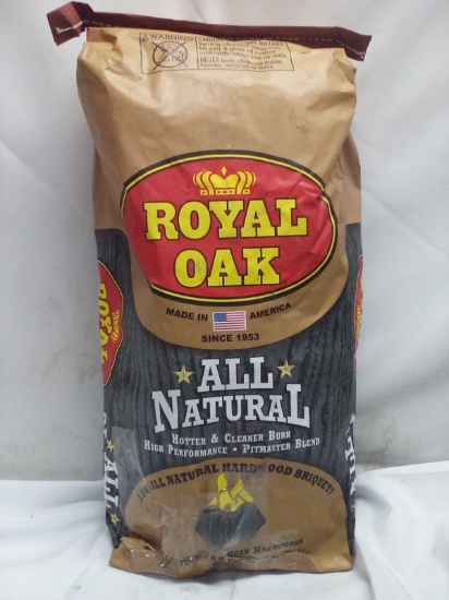 16Lbs Bag of Royal Oak All Natural Hardwood Briquets