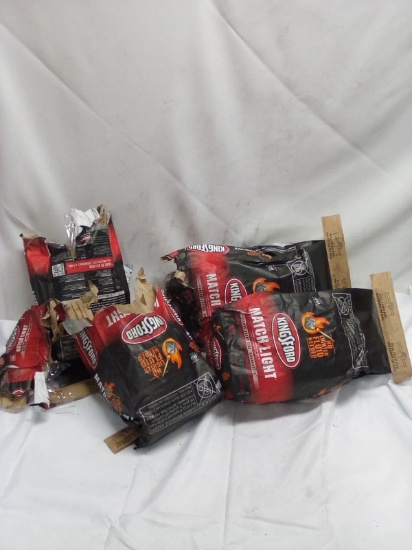 4 Kingsford 4Lbs Bags of Match Light Instant Charcoal Briquets