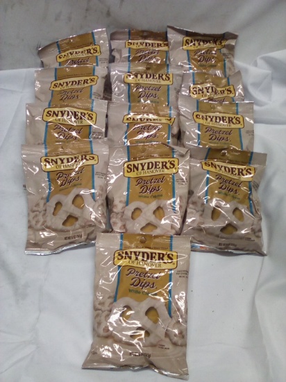 13 Snyders 5oz Snack Bags of White Creme Pretzel Dips