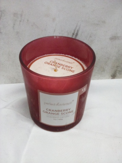 7oz Perfect Harvest Cranberry Orange Scone Single Wick Candle
