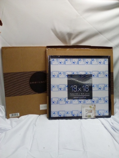 Pair of AmericanFlat 18”x18” Black Finish Picture Frames