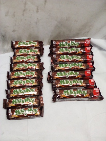 16Pc MilkyWay Candy Bar Lot- (7) King Size, (9) Snack Bars