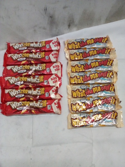 13Pc Lot of Assorted Chocolate  Bars- (7) Whatchamacallit, (6) Whozeewhatzit