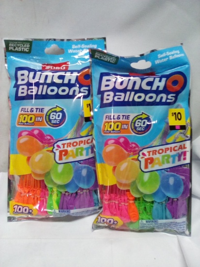 Qty 2 Bunch O Balloons Tropical Party 100+ct