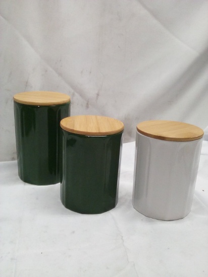 3Pc Ceramic Canister Set