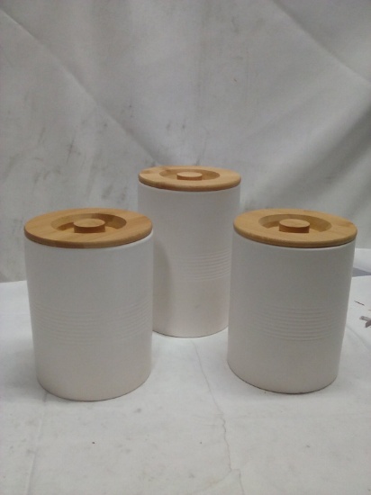 3Pc Ceramic Canister Set