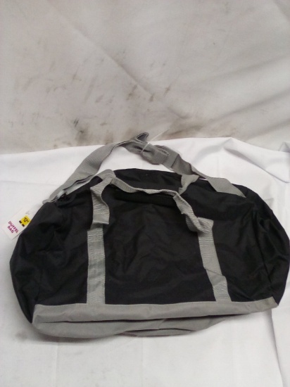Black and Grey Duffel Bag
