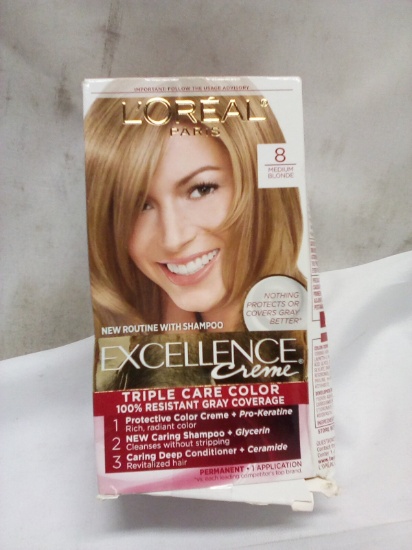 Loreal Paris Level 8 Medium Blonde Hair Dye Kit
