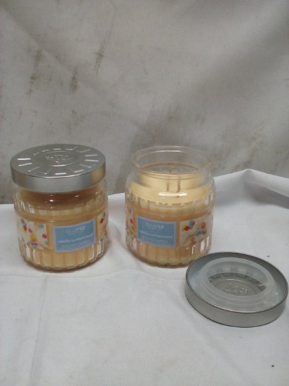 Pair of 8oz Club92 Dual Wick Candles- Vanilla Buttercream