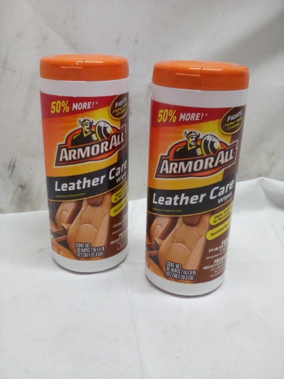 Pair of ArmorAll 30Cnt Leather Care Wipe Rolls
