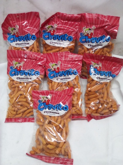 Qty 7 Churritos Corn Sticks with Chili