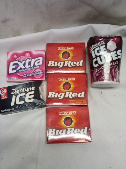 Qty 6 Chewing Gum Lot