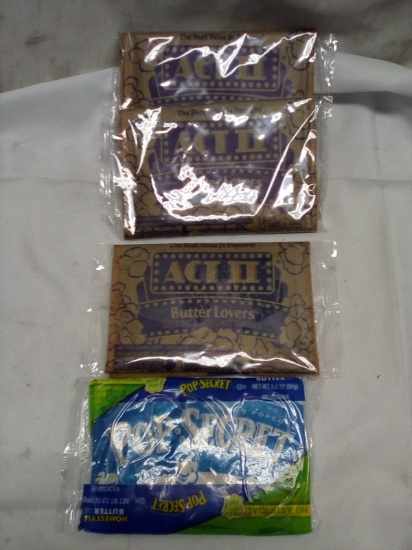 Qty 4 Microwave Popcorn