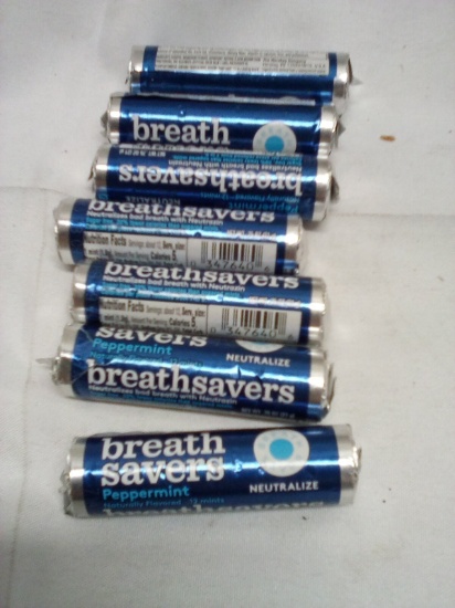 Qty 7 Breathsavers Peppermint