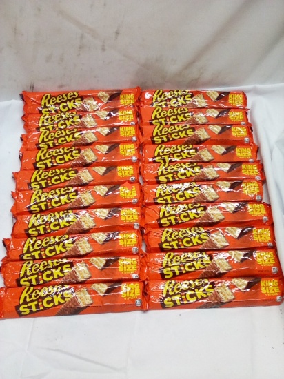 Lot of 20 Reeses King Size Sticks Snack Wafer Bars