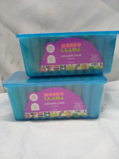 Qty 2- 50pc Sidewalk Chalk