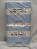 Qty 2 Paper Towel 3 pack 2 ply 80 sheet