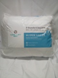 2 Standard bed Pillows 20” x 26” Medium Soft Support