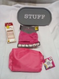 4Pc Lot-(1) Dec. Tray, (1) Set of Kiss Nails, (1) Multiway Bandana, (1) Mini Pouch