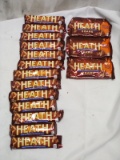 16Pc Heath Candy Bar Lot- (3) King Size, (13) Snack Bars