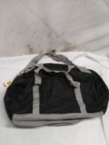 Black and Grey Duffel Bag