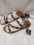 Size 10 Black Pearl Strappy Olivia Miller Sandals- MSRP $43.00