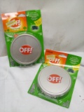Pair of OFF! Backyard Mosquito Coil Packs (3 Coils and Trays Per Pack)