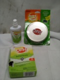 3Pc OFF! Insect Rep. Lot- (1) 3 Coil Pack, (1) Bot. Spray, (1) 10 Pack of Towellets
