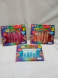 Lot of 3 Assorted Color Non-Toxic Squashies Sensory Toys for Ages 5+