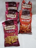 Qty 5 Pretzel Pieces 5 oz- Qty 3 Honey Mustard & Onion/Qty 2 Hot Buffalo Wing