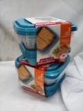 Qty 2 Lunch Cubes- Containers with lids