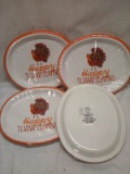Qty 4- 10ct Paper Plates 12” x 10”