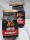 2 Kingsford 4Lbs Bags of Match Light Instant Charcoal Briquets