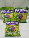 Qty 3 Shaq A Licious XL Sour Gummies 6.2oz