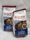 2 FlameGlo Grilling 7.7Lbs Bags of Charcoal Briquets