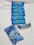 8Pc Ass. Oreo Snack Lot- (6) Original 6Pc Packs, (1) Caramel Creams, (1) Minis