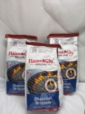 3 FlameGlo Grilling 7.7Lbs Bags of Charcoal Briquets
