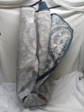 Decorative Large Blue/Tan/Off-white Rug