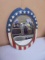 Vintage American Flag Wall Mirror