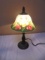 Beauiful Metal Glass Shade Accent Lamp
