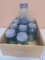 Group of 11 Vintage Blue Glass Quart Ball Jars w/ Zinc Lids