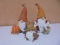 3pc Group of Gnomes