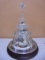 Bradford Exchange Thomas Kinkade Lighted Musical Holiday Reflections Crystal Tree w/ Village