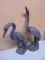 Set of 2 Heron Statues