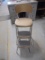 Vintage Metal Fold Out Step Stool