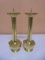 Matching Pair of Vintage Brass Candle Sticks