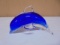 Beautiful Blue Art Glass Dolphin