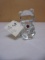 Fenton Art Glass July Ruby Teddy Bear