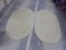2 Matching Large Tan Oval Braided Rugs