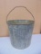 Vintage Galvinized Metal Bucket Planter